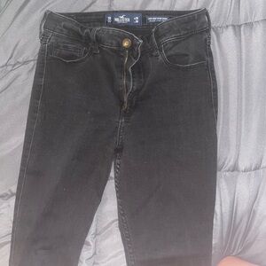 Casual Black-Dark grey high waisted skinny jeans